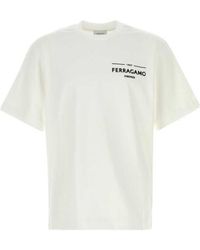 Ferragamo - Ferragamo Logo Print T-Shirt - Lyst
