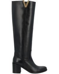 Via Roma 15 - Round-Head High-Heeled Boots - Lyst