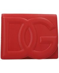Dolce & Gabbana - Logo Embossed Foldover Top Crossbody Bag - Lyst