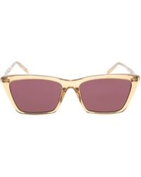 Saint Laurent - Eyewear Cat Eye Frame Sunglasses - Lyst