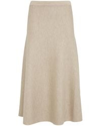 Gabriela Hearst - Freddie Wool, Cashmere And Silk-Blend Midi Skirt - Lyst