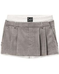 Alexander Wang - Zip Detailed Mid-Rise Skorts - Lyst