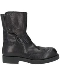 MM6 by Maison Margiela - Simple Leather Ankle Boots - Lyst