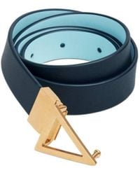 Bottega Veneta - Logo Double-Sided Triangular Buckle Belt - Lyst
