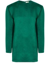 Saint Laurent - Brushed Silk Mini Dress - Lyst
