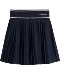 J.Lindeberg - Pleated Midi Skirt - Lyst