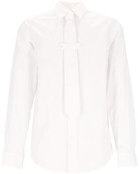 Dries Van Noten - Classic Cotton Shirt With Tie - Lyst