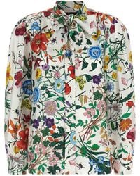 Gucci - Floral Print Shirt - Lyst