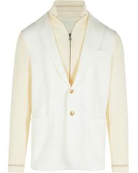 Eleventy - Long-Sleeved Knitted Cardigan - Lyst