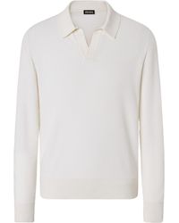 ZEGNA - Polo-Collar T-Shirt - Lyst