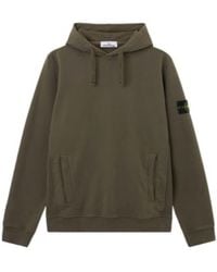 Stone Island - Logo Patch Drawstring Hoodie - Lyst