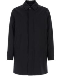 Herno - Straight Hem Coat - Lyst