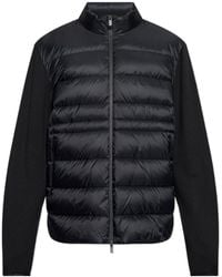 Moncler - Logo Patch Zip-Up Padded Cardigan - Lyst