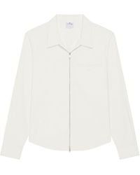 Courreges - Courrèges Logo Embroidered Zipped Poplin Shirt - Lyst