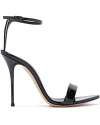 Casadei - Patent Leather 115Mm Sandals - Lyst