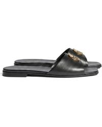 Gucci - Logo Slide Flat Sandals - Lyst