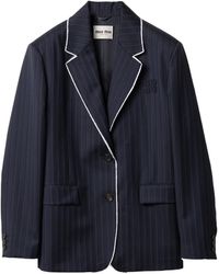 Miu Miu - Wool Pinstripe Blazer - Lyst