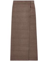 Giorgio Armani - Wrap Long Skirt - Lyst