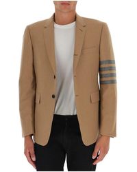 Thom Browne - 4-Bar Motif Single-Breasted Blazer - Lyst