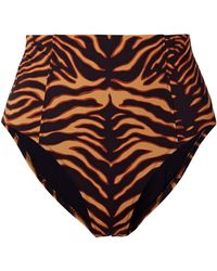 Ulla Johnson - Zahara Tiger Print Bikini Briefs - Lyst