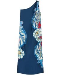 La DoubleJ - La Doublej Roy One-Shoulder Floral Dress - Lyst