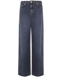 7 For All Mankind - 'Slouchy' Wide Leg Stormwave Jeans - Lyst
