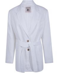 Semicouture - Belted Blazer - Lyst