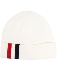 Thom Browne - Stripe Detail Merino Beanie - Lyst