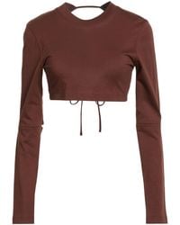 Jacquemus - Solid Color Crop Tops - Lyst