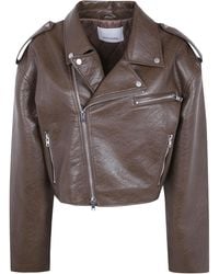 Frankie Shop - Zip Detailed Biker Jacket - Lyst