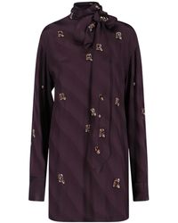 Dries Van Noten - Silk Blouse With Crystals - Lyst