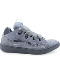 Lanvin - Wavy-Lace Low-Top Sneakers - Lyst