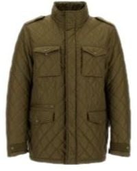 Herno - High-Neck Quilted Jacket - Lyst