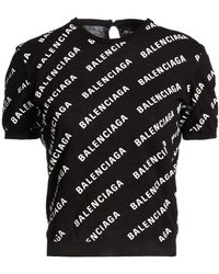 Balenciaga - Short-Sleeved Sweater - Lyst