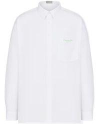 Dior - Homme Christian Couture Embroidered Poplin Shirt - Lyst