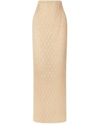The Row - Elastic Waist Midi Skirt - Lyst