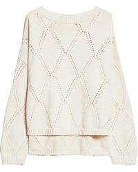 Weekend by Maxmara - Crewneck Asymmetric Oversized Jumper - Lyst