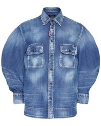 DSquared² - Buttoned Denim Shirt - Lyst