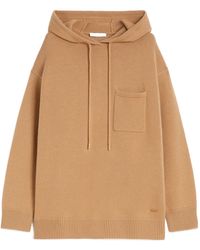 Max Mara - Wool And Cashmere Hooded Sweatshirt - Lyst