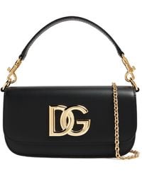 Dolce & Gabbana - 3.5 Logo Plaque Small Shoulder Bag - Lyst