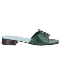 Tory Burch - Simple Leather Slides - Lyst