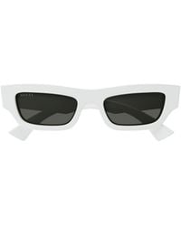 Gucci - Eyewear Rectangle Frame Sunglasses - Lyst