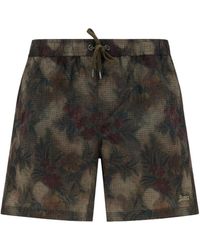 Herno - Floral Print Swim Shorts - Lyst