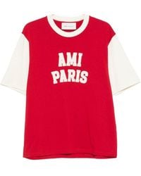 Ami Paris - Crew Neck Short-Sleeved T-Shirt - Lyst