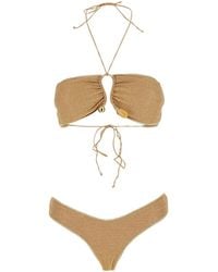 Oséree - Oséree Lurex Bandeau Bikini Set - Lyst