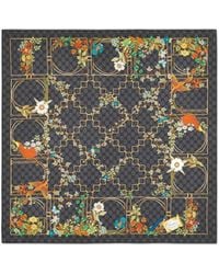 Gucci - Floral Print Scarf - Lyst