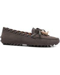Tod's - Bow-Detailed Slip-On Loafers - Lyst