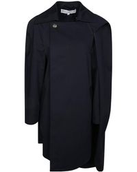 JW Anderson - Jw Anderson Asymmetric Cape Trench Coat - Lyst