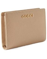 Gucci - Logo-Script Leather Wallet - Lyst