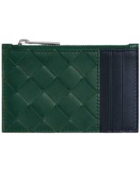 Bottega Veneta - Intrecciato Zippered Card Case - Lyst